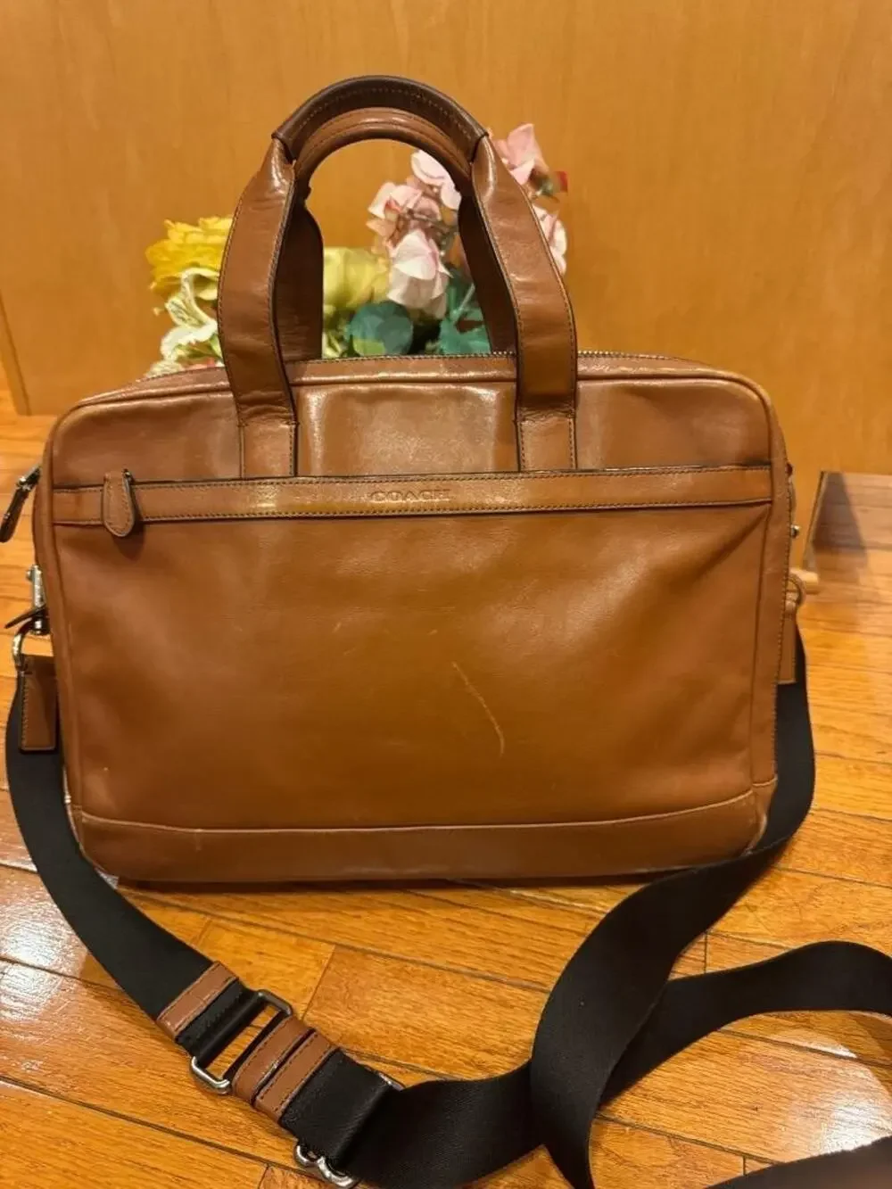 COACH Hudson Commuter Leather briefcase laptop Bag F71701 (PU110